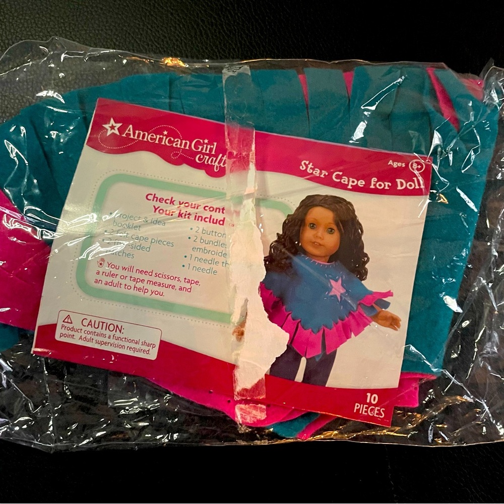 American Girl doll star cape craft kit